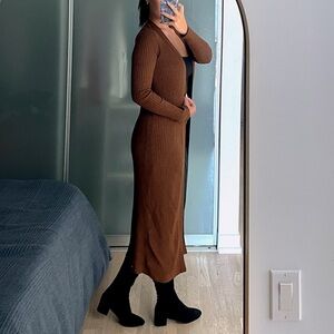Le Château Open Front Longline Cardigan (S)